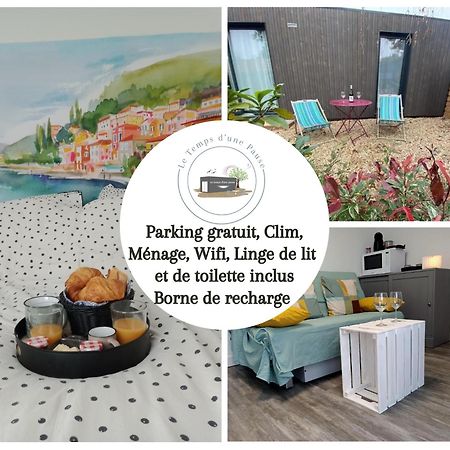 Studio De Jardin "Le Temps D Une Pause" Jusqu'A 4 Personnes En Face Du Beaujolais - Climatisation Et Borne Recharge Vehicule Electrique Montmerle-sur-Saone ภายนอก รูปภาพ